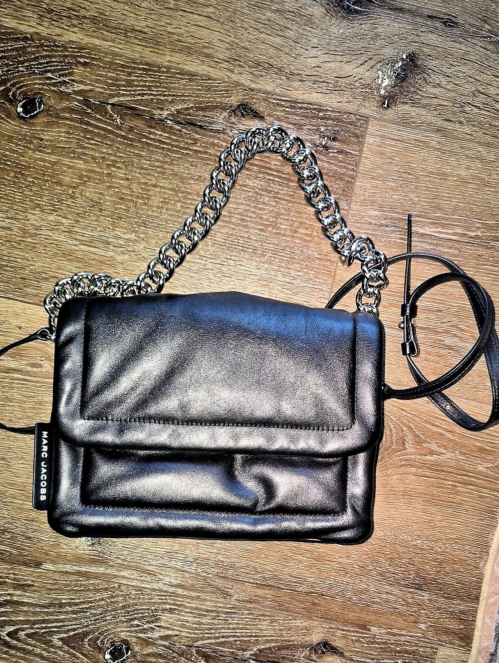 Marc Jacobs The Dual Chain Shoulder Bag Crossbody Bag in Black